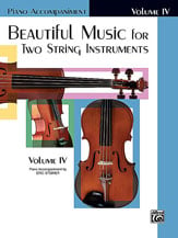 Beautiful Music for Two String Instruments #4 Piano Accompaniment cover Thumbnail